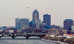 Des Moines on the Iowa Driftless & River Towns route