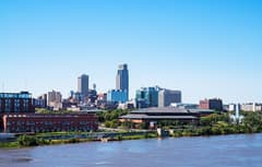 Omaha on the Kansas City to Omaha route