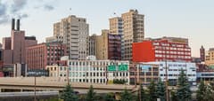 Duluth on the Minnesota North Shore route