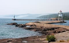 Grand Marais on the Minnesota North Shore route