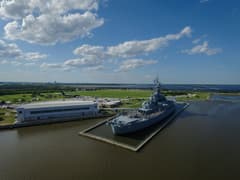 USS Alabama near Mobile