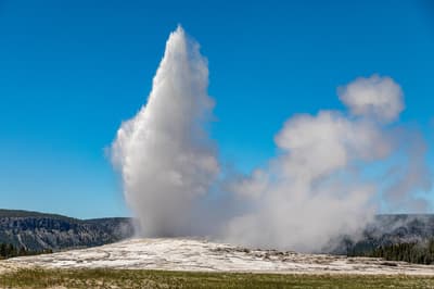 Old Faithful in Yellowstone National Park