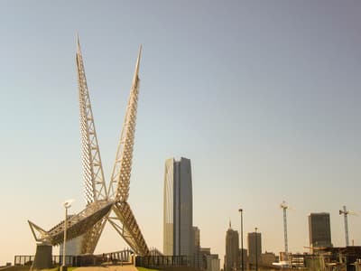 Skydance Bridge in Downtown OKC & Bricktown