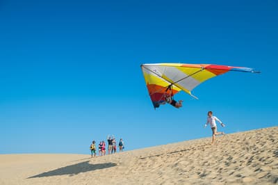 Kitty Hawk Kites hang gliding in Nags Head