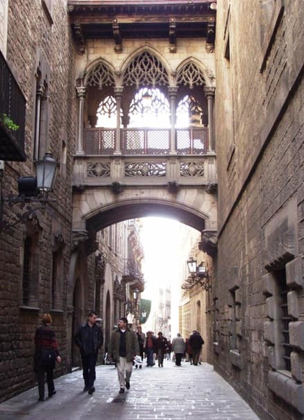 Gothic Quarter in Barcelona