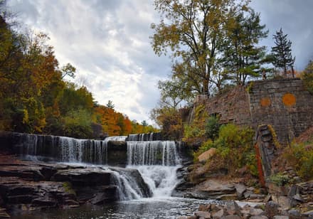 Keuka Outlet Trail in Keuka Lake