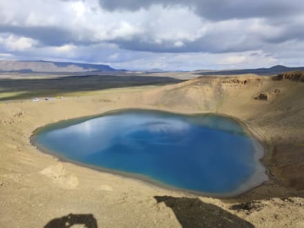 Krafla and Víti crater in Mývatn