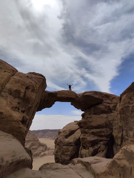 Burdah Rock Bridge in Wadi Rum