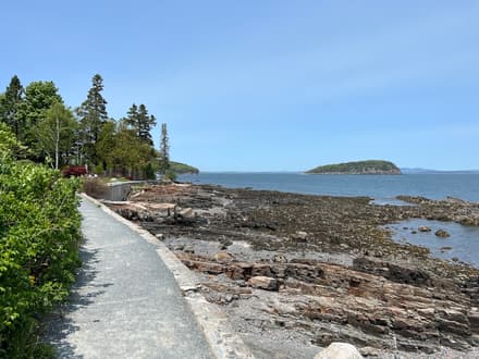 Bar Harbor Shore Path in Maine