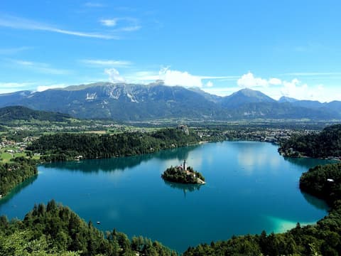 Lake Bled, where this leg starts
