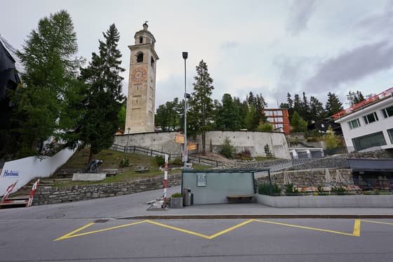 Leaning Tower of St. Moritz in St. Moritz