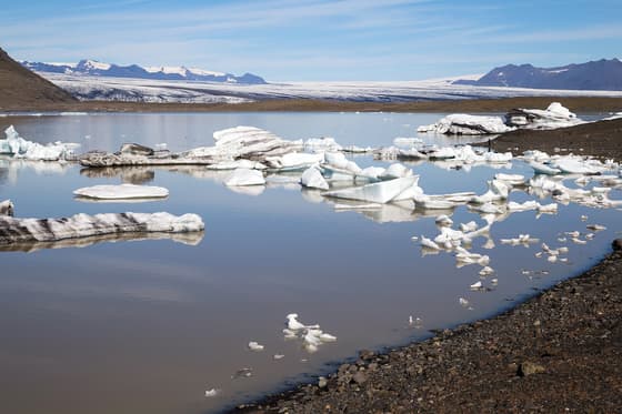 Fjallsárlón in Jökulsárlón