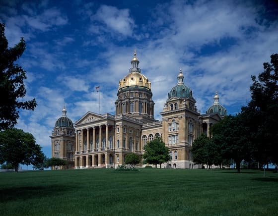 Iowa State Capitol in Des Moines