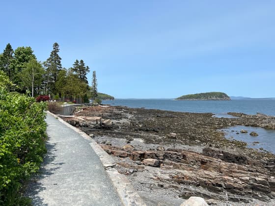 Bar Harbor Shore Path in Maine