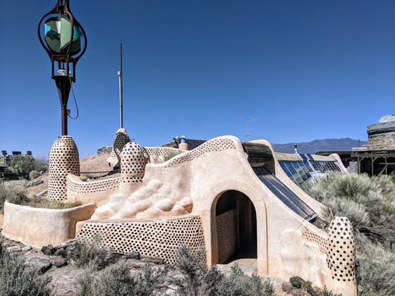 Earthship Biotecture Visitor Center in Taos