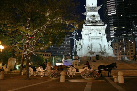 Monument Circle in Downtown Indianapolis
