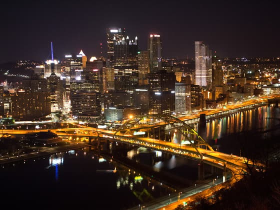 Grandview Avenue overlooks in Mount Washington