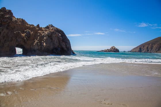 Pfeiffer Beach in Big Sur