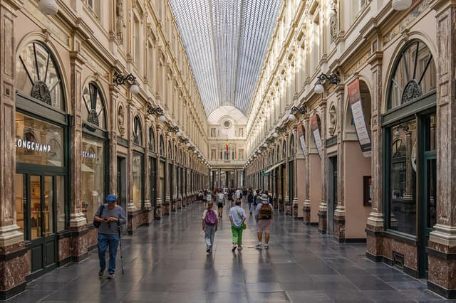 Galeries Royales Saint-Hubert near Brussels