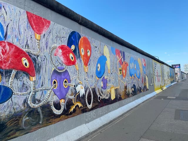 East Side Gallery near Berlin