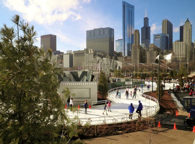 Maggie Daley Park Skating Ribbon near Chicago