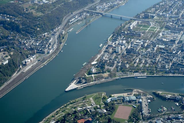Deutsches Eck near Koblenz