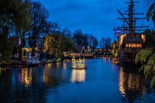 Tivoli Gardens near Copenhagen