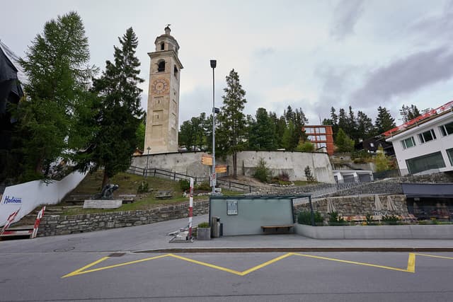Leaning Tower of St. Moritz near St. Moritz