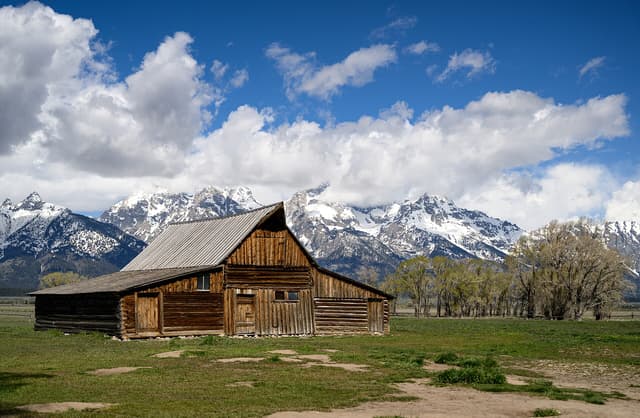 Mormon Row near Grand Teton National Park