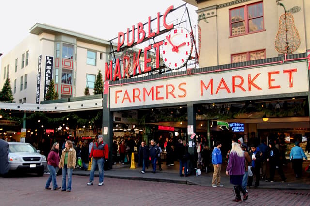 Pike Place Market near Seattle