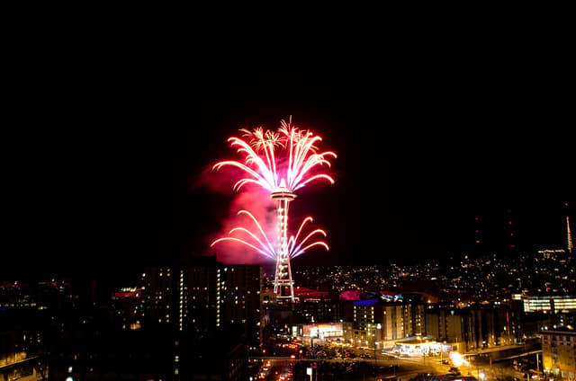 Space Needle near Seattle