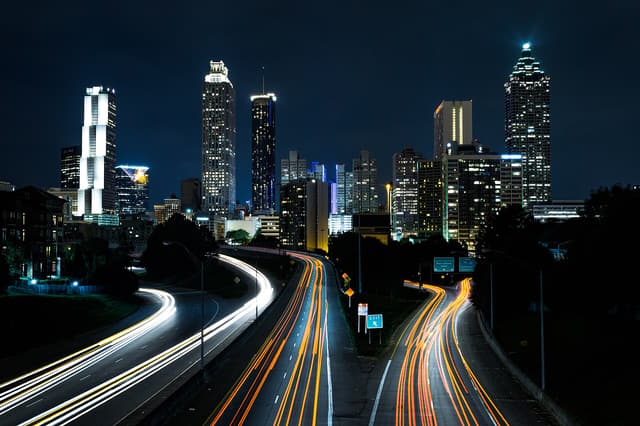 Jackson Street Bridge near Downtown & Midtown Atlanta