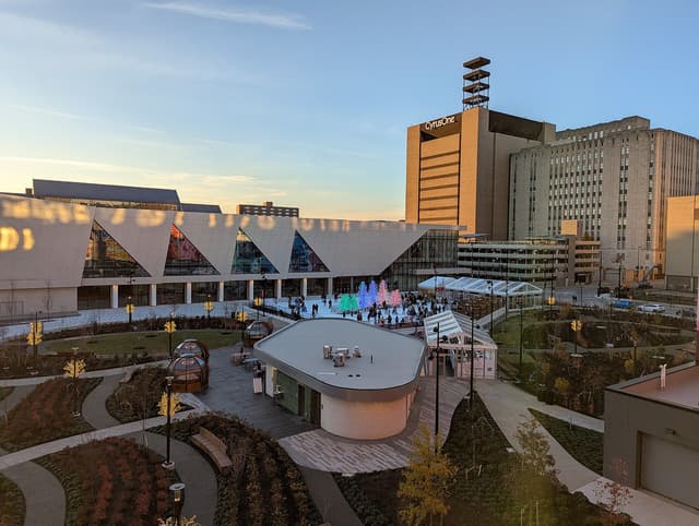 Elm Street Plaza near Downtown Cincinnati