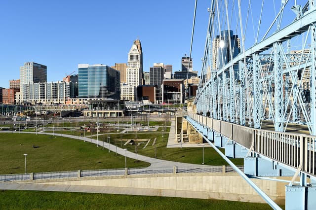 Smale Riverfront Park near Downtown Cincinnati