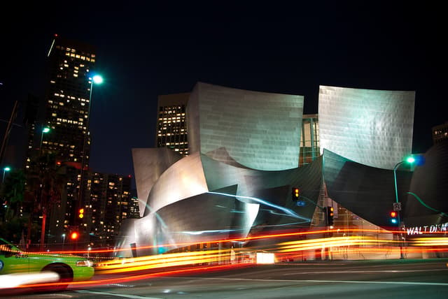 Walt Disney Concert Hall near Downtown Los Angeles