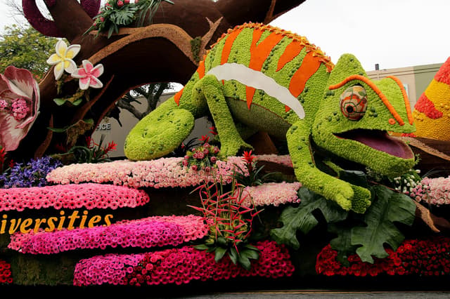 Rose Parade near Pasadena