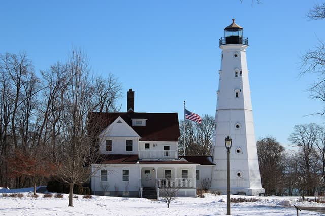 North Point Lighthouse near Bradford Beach & the Lakefront