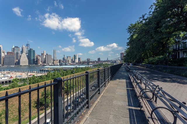 Brooklyn Heights Promenade near DUMBO & Brooklyn Heights