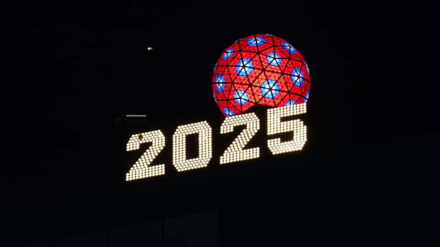 Times Square Ball Drop near Midtown Manhattan