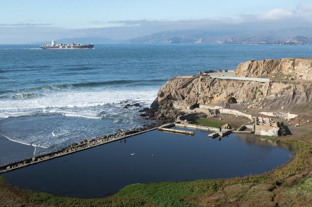 Sutro Baths near Lands End & Ocean Beach