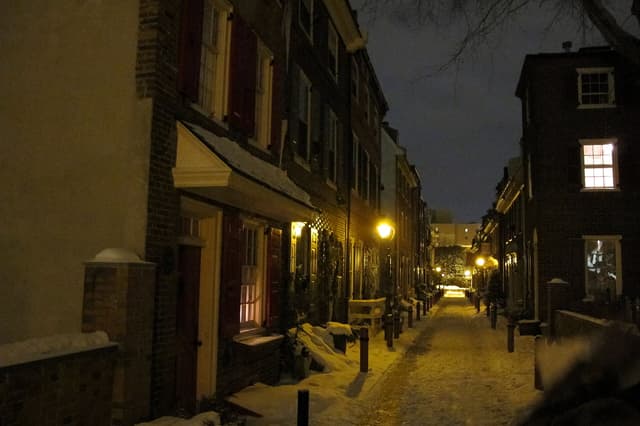 Elfreth's Alley near Philadelphia