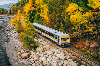 Train de Charlevoix near Charlevoix
