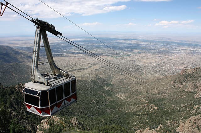Sandia Peak Tramway near Albuquerque