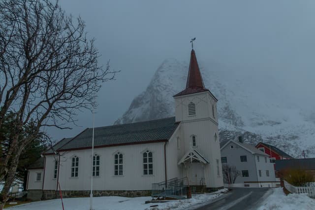 Reine Church near Reine