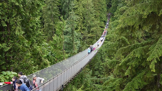 Capilano Suspension Bridge Park near Vancouver