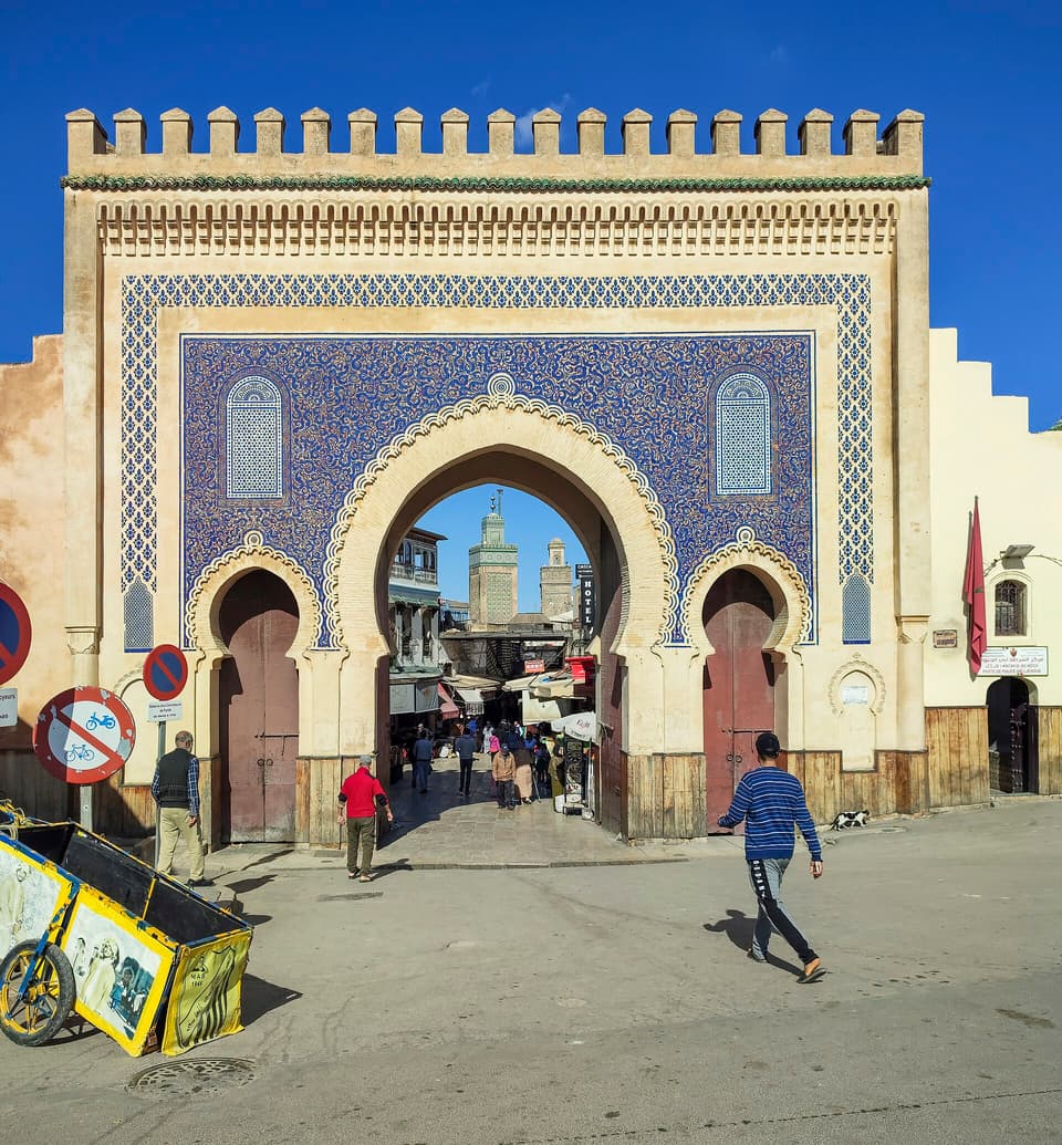 Bab Bou Jeloud in Fes, Morocco